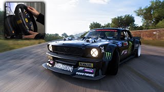 Ken Block’s 1400hp AWD Ford Mustang Hoonicorn  Forza Horizon 5  Thrustmaster TSPC Racer Gameplay [upl. by Hulton]