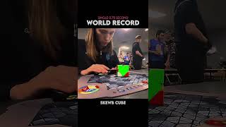 Official skewb single 075 second world record viralvideo rubikscube shorts [upl. by Gnuhn268]