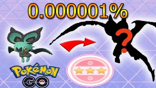 SHINY 4 STAR NOIBAT EVOLVES INTO NOIVERN IN POKEMON GO [upl. by Roydd573]