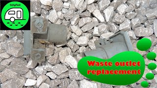 Caravan Grey Waste Outlet Replacement [upl. by Reivaxe]