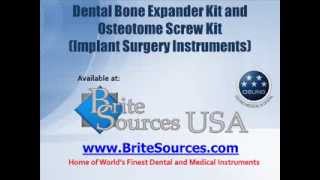 Bone Expander and Osteotome Screw Kits [upl. by Asilla476]