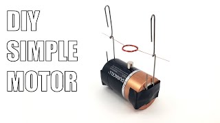 Build a Simple Electric Motor  Science Project [upl. by Siulegroj]