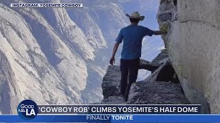 Cowboy Rob climbs Yosemites half dome [upl. by Yssirc827]