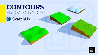 HOW TO CREATE CONTOURS  SKETCHUP TUTORIALS FOR BEGINNERS [upl. by Levona]