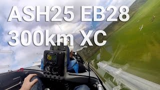 Ash25 eb28 300km XC flight from the London Gliding Club [upl. by Marilee15]