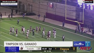 UNDER THE LIGHTS Timpson vs Ganado [upl. by Haodnanehs656]