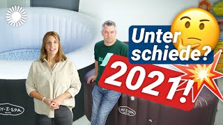 Bestway LayZSpa Whirlpool Beratung 🌊 Unterschiede Das sind die verschiedenen Modelle 2021 [upl. by Ecirtael]