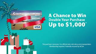 Happy Debitdays from SDCCU  Double Your Purchase Up to 1000 [upl. by Juno508]