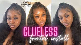 WIGGINS HAIR NEW PRE BRAIDED WIG  13X6 FRONTAL WIG GLUELESS INSTALL  NO EXTRA WORK NEEDED🔥🔥 [upl. by Packston476]