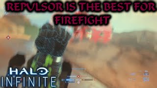 The repuslor is the best equipment to use for Firefight in Halo Infinite [upl. by Ekaterina]