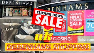 Shopping at DebenhamsDebenhams closed Down saleDebenhams Final ClosedDebenhams 60 70 Sale [upl. by Alphard]