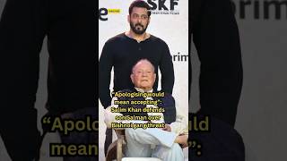 Salman Khan not at fault Father Salim on Bishnoi gang threats ytshorts bishnoi babasiddiqui [upl. by Chainey]