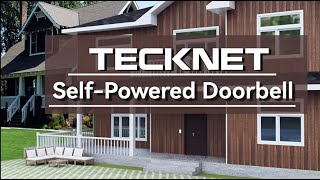 TECKNET SelfPowered Wireless Doorbell [upl. by Ylekalb]