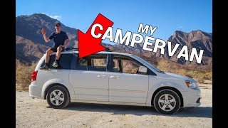 Turn Your Minivan Into A Campervan  My Dodge Caravan with Solar Power [upl. by Erret]