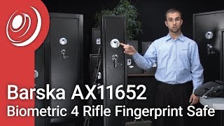 Barska AX11652 Biometric 4 Rifle Fingerprint Safe [upl. by Rehsa]