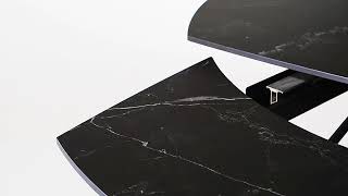 Tavolo allungabile ZOE BLACK MARBLE [upl. by Pebrook]