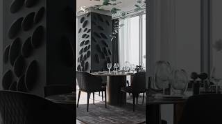 Apartment tour  Modern dining room design kitchen shorts  Современный дизайн обеденной зоны [upl. by Tamaru]