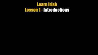 Learn Irish  Lesson 1 Introductions [upl. by Ayocal]