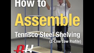 How To Install Shelving  Tennsco Low Profile Steel Shelving [upl. by Irik]