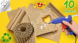 DIY♻️ 10 Best Cardboard Recycling Ideas That You Might Want To Make 💵I make MANY and SELL them all [upl. by Akessej]