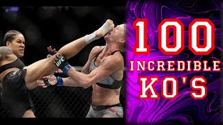 100 INCREDIBLE KNOCKOUTS  WOMENS DIVISION [upl. by Tim]