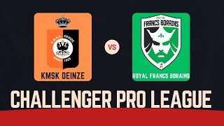 Deinze  Royal Francs Borains Challenger Pro League  23112024 [upl. by Atsillac766]