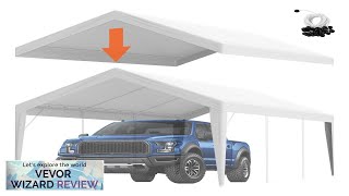 VEVOR Carport Replacement Canopy Cover 10 x 20 ft Garage Top Tent Review [upl. by Fraser460]