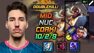 Corki Mid Build Nuc Muramana First Strike  LOL EUW Master Patch 141 [upl. by Luciana]