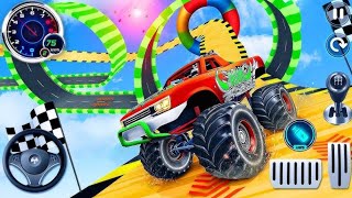 Truck Mega Ramp Extreme Racing  Impossible Monster Truck Stunts Driving  Android Gameplay 🎮🎯 [upl. by Murat]