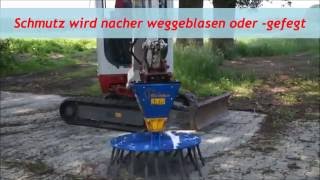 Deitmer Wildkrautbesen DWB 600800 Pflasterbürste Besen Kehrmaschine [upl. by Nodnerb]