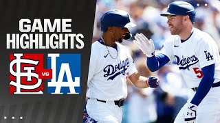 Cardinals vs Dodgers Game Highlights 32824  MLB Highlights [upl. by Barton]