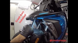 Bmw c400x Crash Bars installations [upl. by Soloman]