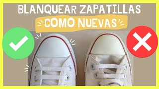 Cómo BLANQUEAR ZAPATILLAS de TELA [upl. by Martelli217]