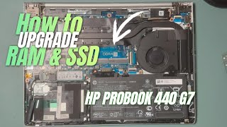 How to Upgrade RAM and SSD in HP ProBook 440 G7  StepbyStep Guide How to configure after upgrade [upl. by Hermine]