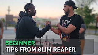 Armwrestling Techniques for Beginners Slim Reaper [upl. by Scharf]