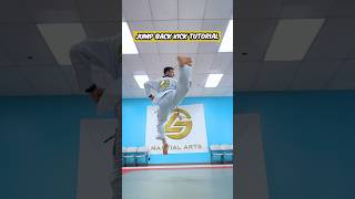 Jump Back Kick Tutorial  LG Martial Arts shorts martialarts [upl. by Eohce]