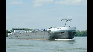 149 Shipspotting Binnenschiffe auf dem Rhein  TMS Janina R am Eicher See [upl. by Ihsir]