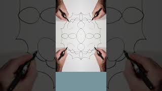 Trick Art Drawing Symmetrical Dance S78shorts Trick Art drawing art [upl. by Ainsley794]