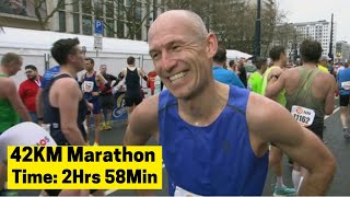 Arjen Robben 39 Completes 42KM Marathon in 2Hrs 58 Minutes [upl. by Ahsinom]