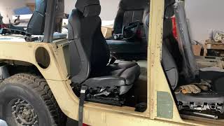 BMW seat into Humvee rear seat fitting [upl. by Llenrad]