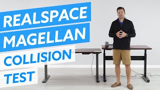 Realspace Magellan Standing Desk Collision Test [upl. by Gerc80]