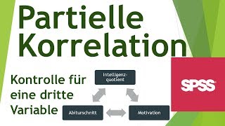 Partielle Korrelation in SPSS rechnen  Daten analysieren in SPSS 9 [upl. by Hamforrd]