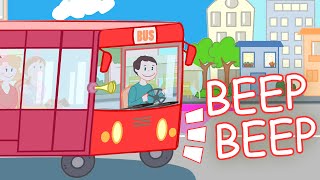 WHEELS ON THE BUS Nursery Rhyme with Lyrics [upl. by Esinal612]