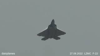 F22 Raptor SIAF 2022 LZMC Malacky Kuchyna [upl. by Marashio]