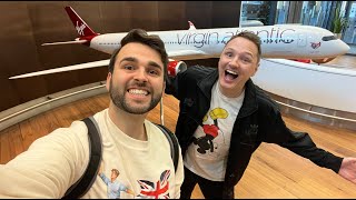 Walt Disney World Vlog  Day 1  Travel Day Virgin Atlantic Upper Class  January 2024  Adam Hattan [upl. by Ralfston]