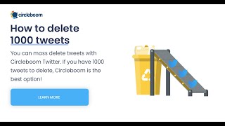 How to delete 1000 tweets in one click deletetweets tweetdeleter [upl. by Germaine232]