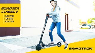 RIDE WITH STYLE  Swagtron Swagger 2 Classic Electric Scooter [upl. by Hellah]