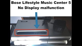 Bose lyfestyle model 5 music center reparación no display [upl. by Jerrilyn]