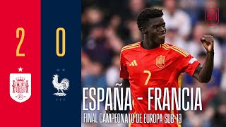 RESUMEN  España 20 Francia  Campeonato de Europa sub19  Final  🔴 SEFUTBOL [upl. by Broida235]