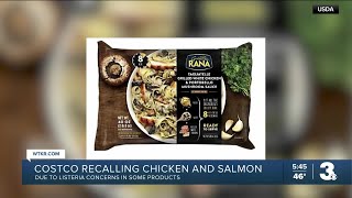 Costco recalling chicken and salmon products due to listeria concerns [upl. by Anitteb]